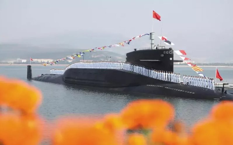 中共海軍戰略導彈核潛艇。圖/中新社