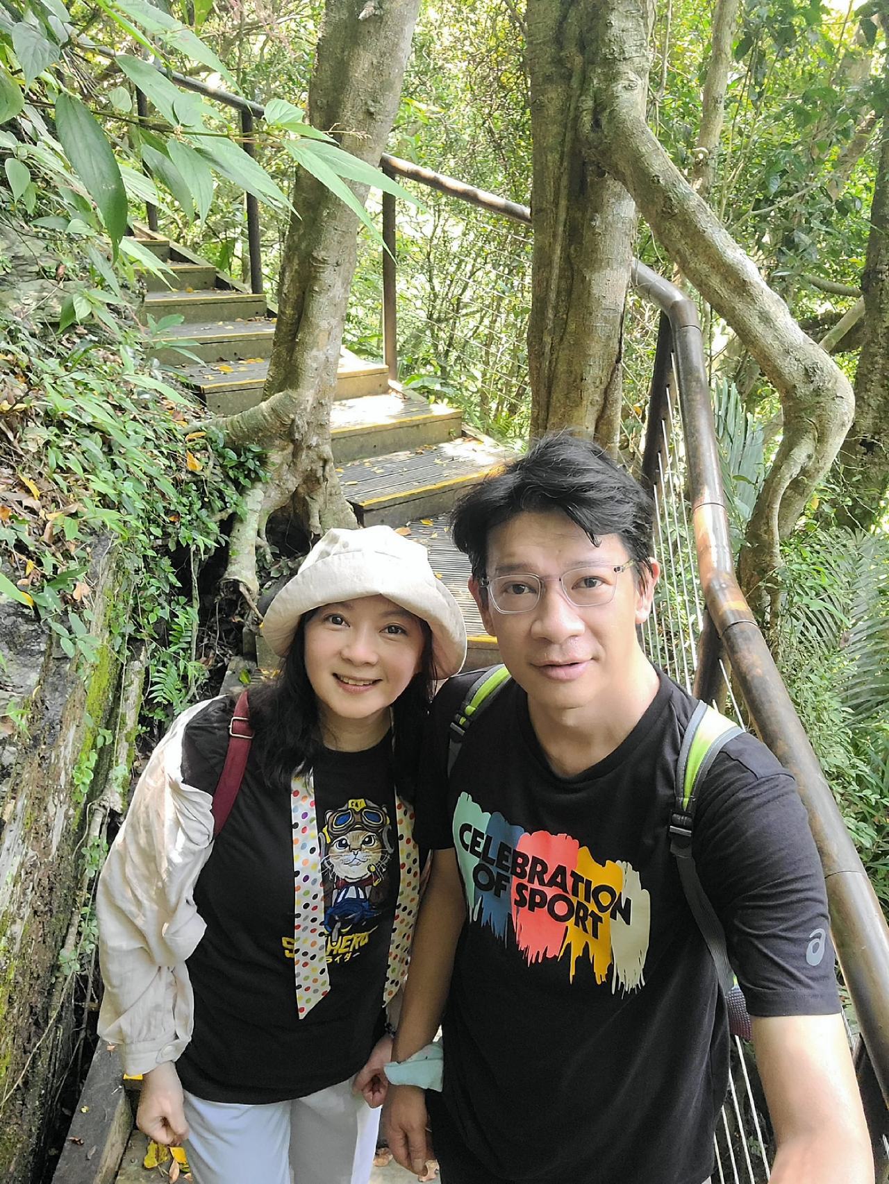 谷怀萱与徐展元近来前往屏东旅游。 图／撷自脸书