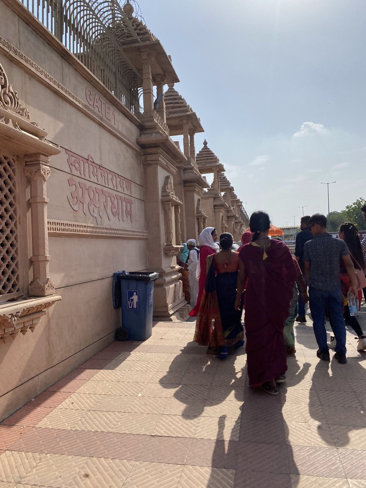 ▲ 世界公認最大印度廟 Swaminarayan Akshardham入口處