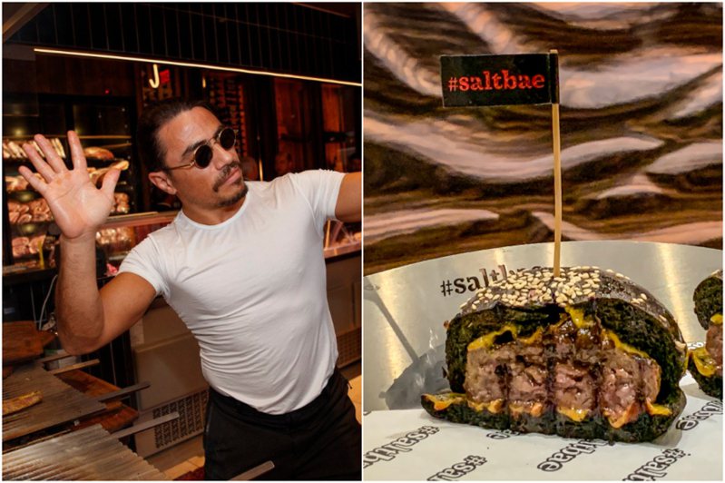 土耳其网红厨师「洒盐哥」在纽约曼哈顿开设的汉堡店3年前曾被选为「纽约市目前最糟的餐厅」，如今传出关门大吉的消息。截自推特(photo:UDN)