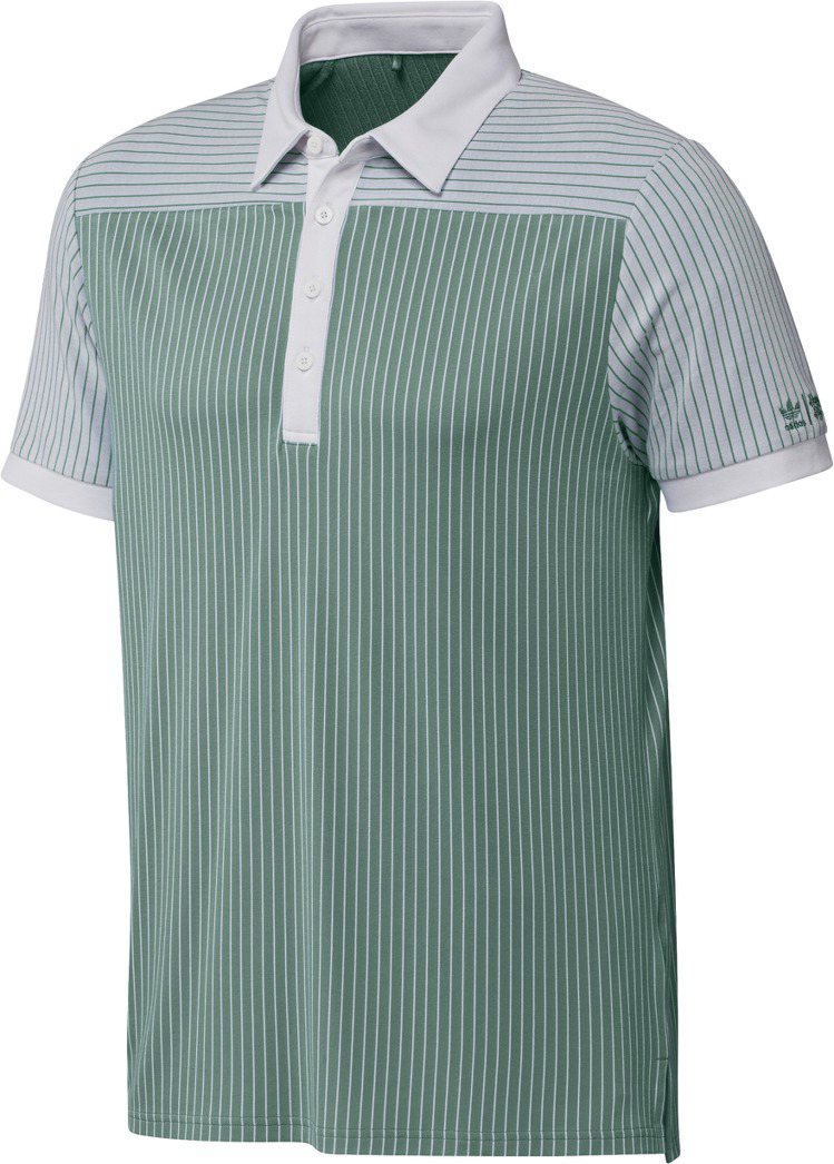 adidas Golf聯名Bogey Boy系列短袖條紋POLO衫，2,690元。圖／adidas Golf提供