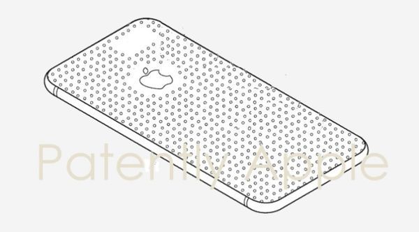 蘋果新專利曝光！背板將出現小顆粒「更耐磨」。圖／patentlyapple