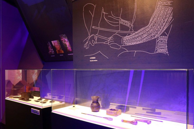 十三行博物館表示，「南島有禮」特展呈現南島語族古老的紋身文化。圖／十三行博物館提供