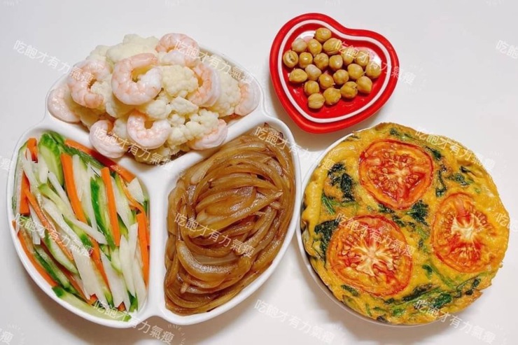 彩虹餐盤🌈減醣料理之菠菜番茄烘蛋