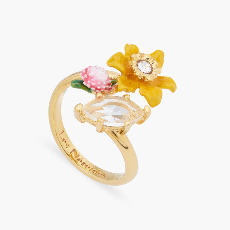 Les Néréides春之慶典系列水仙花卉戒指，4,200元。圖／惇聚國際提供