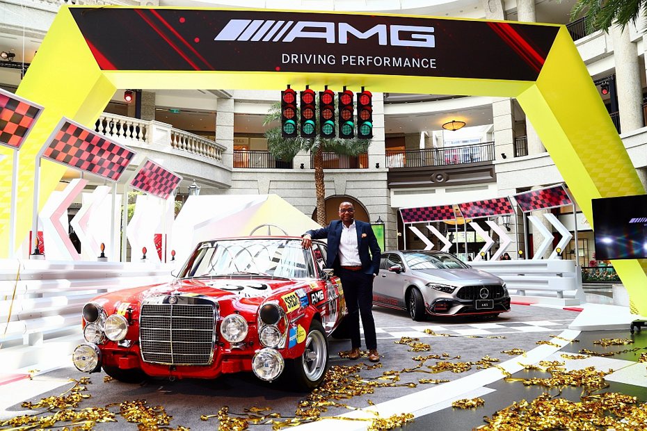Mercedes-AMG性能巡迴展開跑，其標誌性車款「Rote Sau」首次來台展示。 記者張振群／攝影