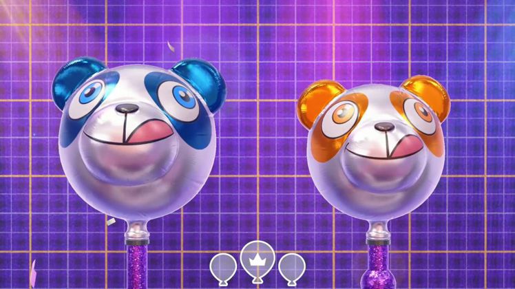 嶄新遊戲「極限氣球」，拿著Joy-Con全身動起來。圖／摘自Nintendo官網