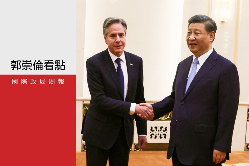 美國國務卿布林肯（Antony Blinken）18日抵達北京進行兩天訪問，先後與中國外交部長秦剛、中共中央外事辦主任王毅會面，19日接著與中國國家主席習近平舉行雙邊會晤。路透