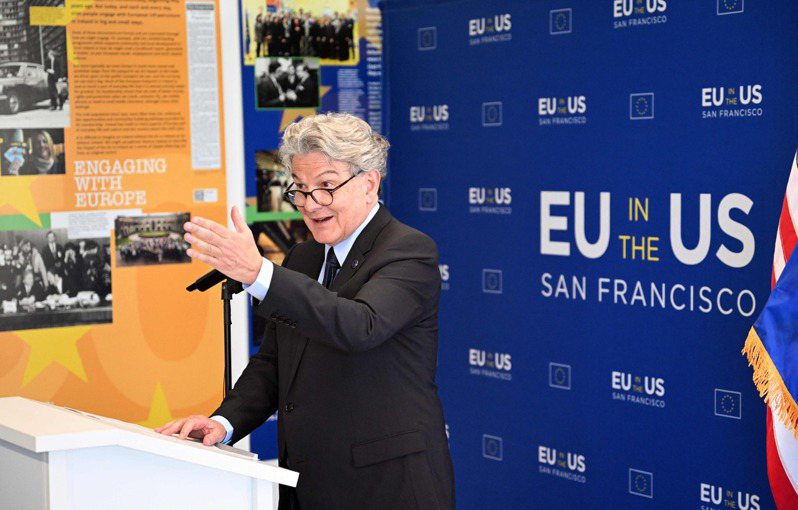 歐盟在矽谷開設了第一個辦事處，專員布勒東（Thierry Breton）負責解決歐盟與美國圍繞數據和人工智能的技術關係的各種問題。法新社