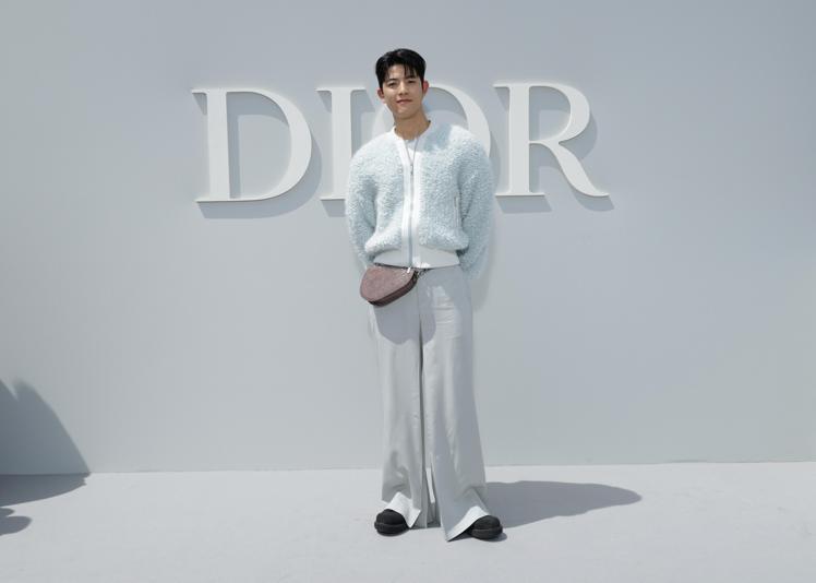 Dior品牌好友朴所羅門（Lomon）出席Dior 2024春夏男裝秀。圖／Di...