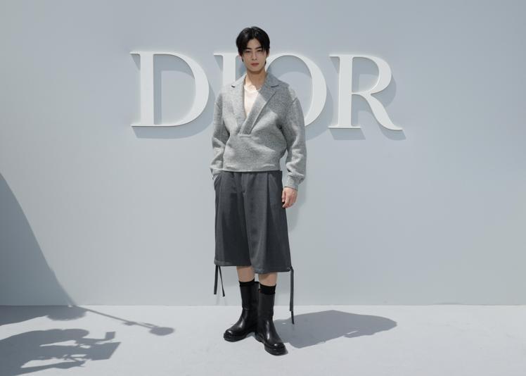 Dior品牌好友車銀優出席Dior 2024春夏男裝秀。圖／Dior提供