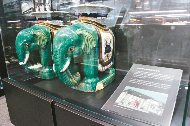 「陶瓷大象」為黑蝙蝠中隊營區唯一留下的歷史見證物。圖／竹市府提供