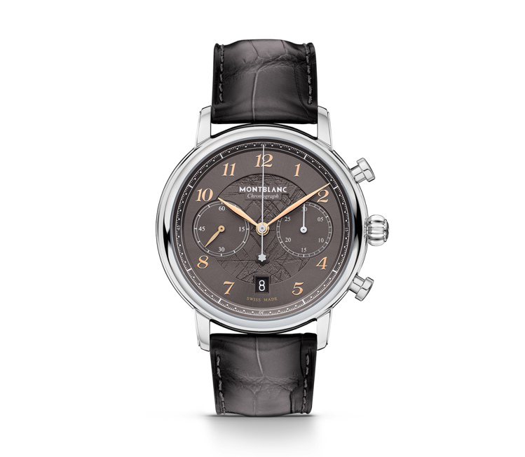 明星傳承系列計時腕表限量款1786，14萬4,400元。圖／萬寶龍提供