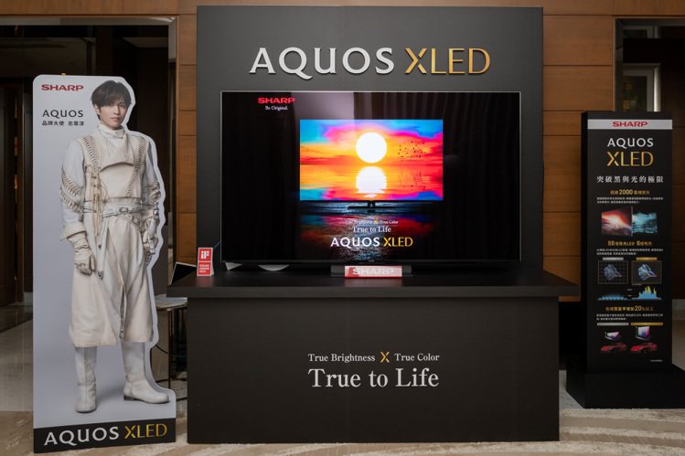 台灣夏普接續日本發表推出升級版的SHARP AQUOS XLED 4K電視，由日本男星志尊淳擔任AQUOS品牌大使。圖／台灣夏普提供