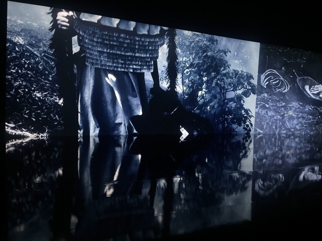 麗莎．蕾哈娜，《Tai Whetuki–死亡之屋》，2016，雙頻道4K錄像裝置...