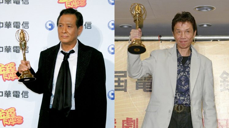 2007年金鐘獎最佳戲劇節目男配角誤頒給張國柱（左），真正得獎者是太保(右）。 圖／聯合報系資料照