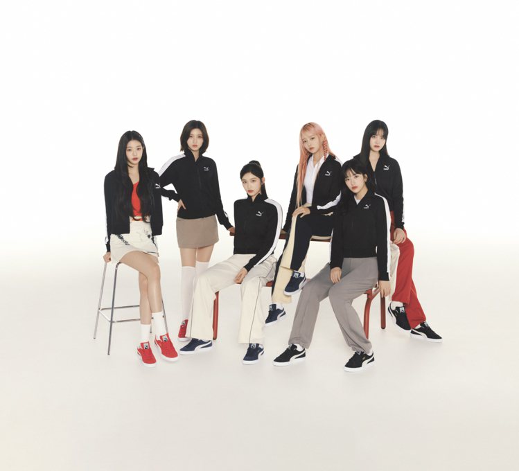 韓國第四代女團IVE成為了PUMA的亞太區品牌代言人。圖／PUMA提供