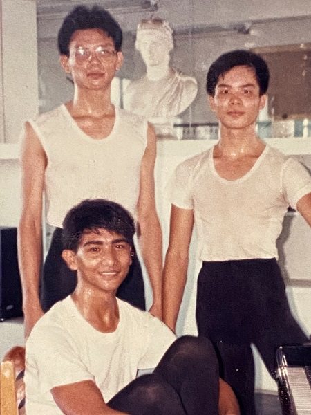 布拉瑞揚（左下）讀左營高中時，此時的他一度不自信。圖／布拉瑞揚提供