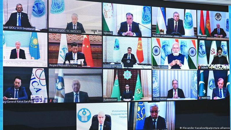 由印度主辦的上合組織SCO線上峰會4日召開，本次峰會會為伊朗和白俄羅斯加入組織鋪路。圖／德國之聲中文網