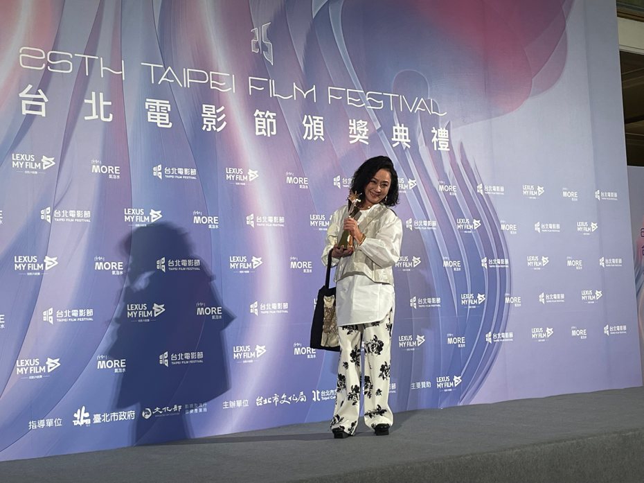 楊麗音獲得今年台北電影獎最佳女配角獎。記者蘇詠智／攝影
