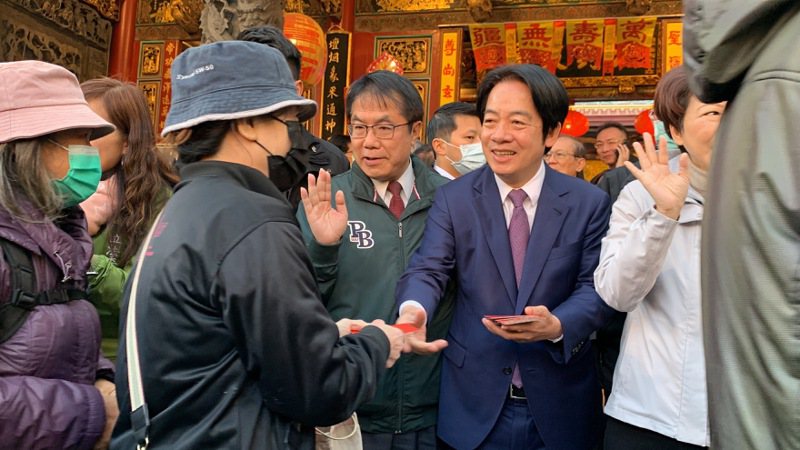 副總統賴清德在台南市有高人氣。本報資料照片