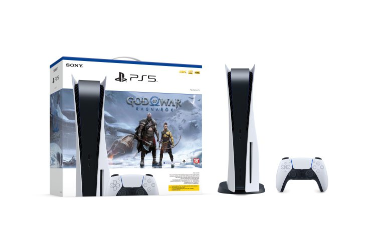 PlayStation 5主機《戰神同捆組》，PChome 24h購物即日起至7月31日期間折扣1,500元，特價17,880元。圖／PChome 24h購物提供
