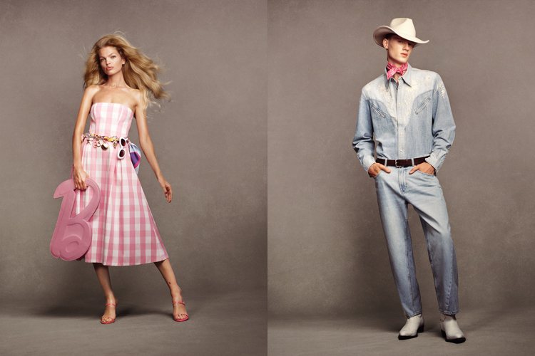 流行品牌ZARA推出以芭比為靈感的限定系列，呈現芭比風格時尚配件與服飾，更提供了男主角「肯尼」會穿搭的服裝。圖／ZARA提供
