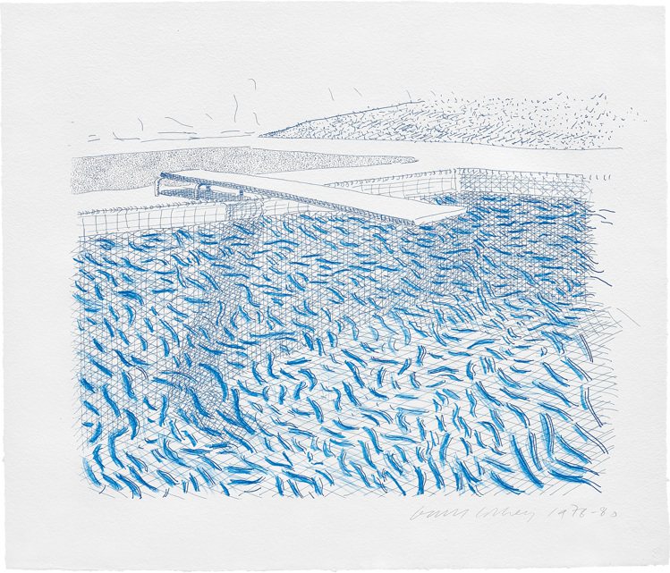《Lithographic Water Made of Lines and Crayon》，1978-80作，估價70,000英鎊起。圖／富藝斯提供