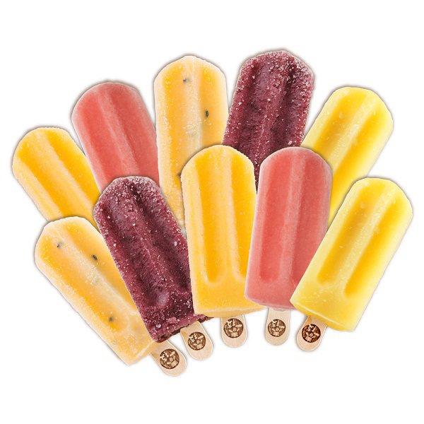 momo購物網即日起至7月31日推出「繽紛盛夏0°C」冰品大集合，「春一枝水果冰棒10入組」優惠價499元。圖／momo購物網提供