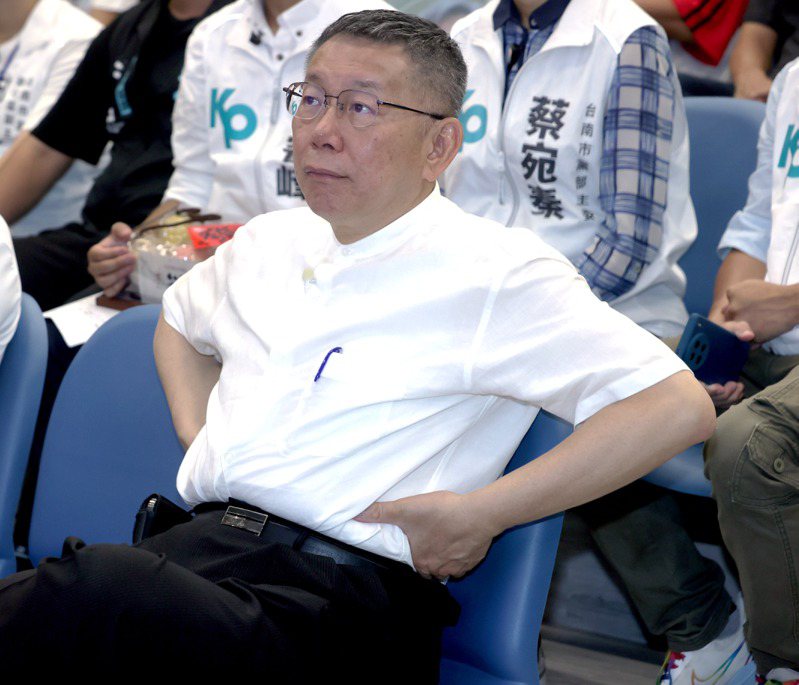 台灣民眾黨主席、總統參選人柯文哲。本報資料照片