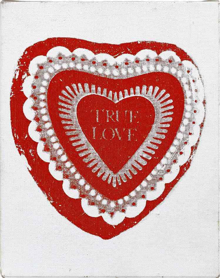 安迪 沃荷，《 心形糖果盒（真愛） 》，估價80萬港元起。圖／蘇富比提供