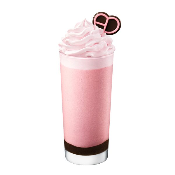 BLACKPINK草莓巧克力風味星冰樂。圖片來源：星巴克