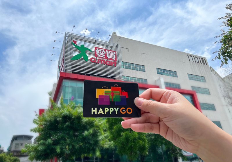 HAPPY GO與愛買即日起至8月底共同推廣永續關懷月，邀請卡友到全台愛買持續回收塑膠卡片，回收1張即可獲得1點。圖／鼎鼎聯合行銷提供