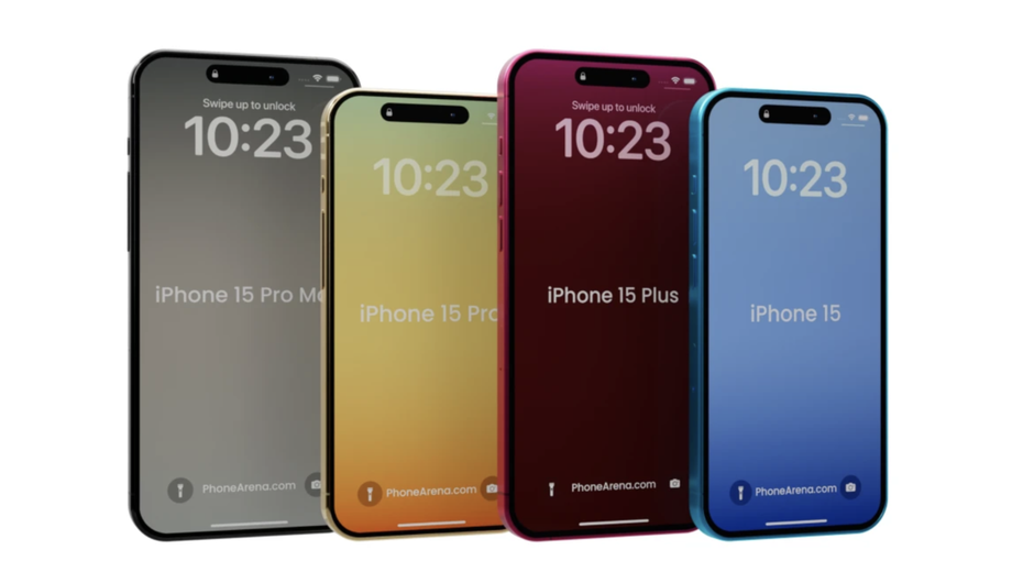 蘋果 （Apple ）iPhone 15 最新模型機曝光，外型與iPhone 14十分相像，但其實細看還是有些地方大有不同，最近有一批被曝光的內容更直接將iPhone 15 Pro 與 iPhone 14 Pro 的對比情況，讓人更直觀地看出差別。（照片翻攝自Phonearena）