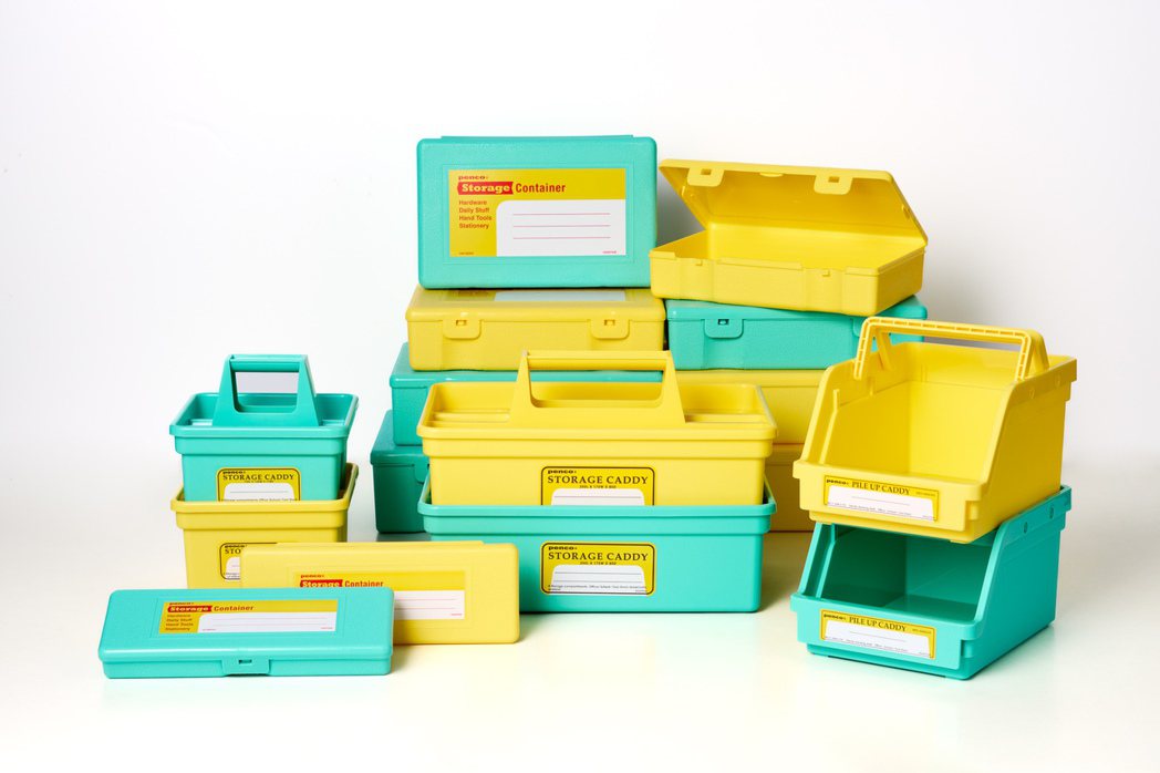penco收納盒系列，亮黃與薄荷綠的限定色展現復古時尚的品味風格。圖｜誠品