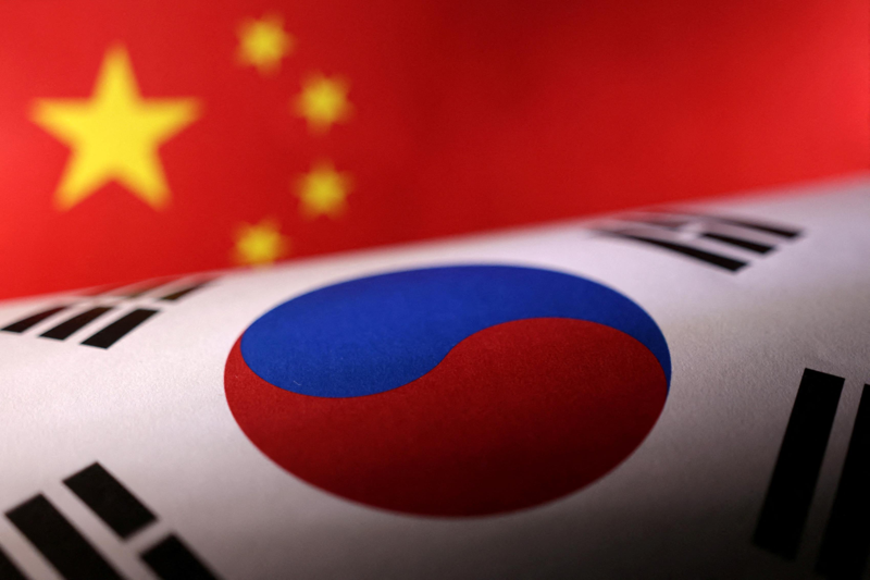 今年上半年，南韓貨品輸入大陸排名已滑落至第五名。路透