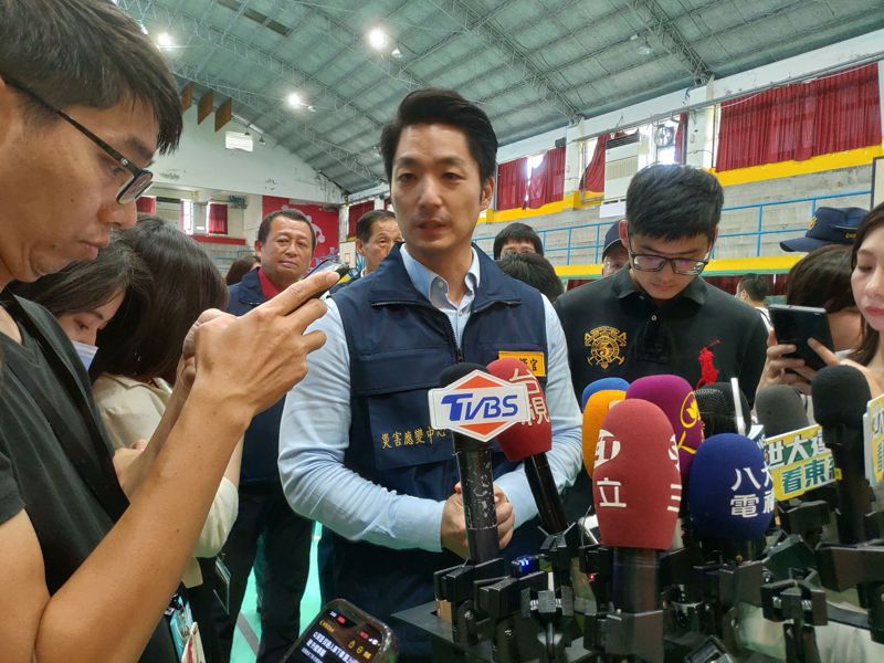 台北市長蔣萬安今天視察萬安演習後受訪。記者林麗玉／攝影