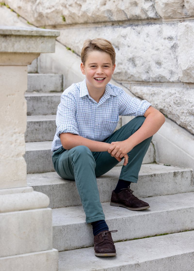 英國未來王位繼承人喬治王子10歲了。（路透資料照片）