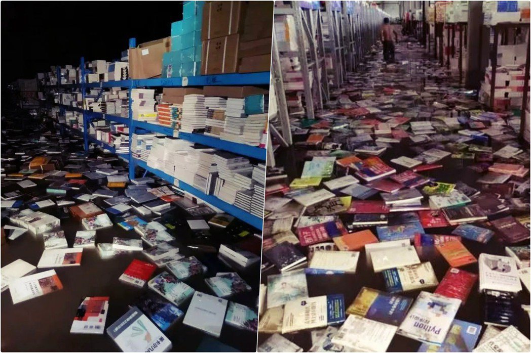 涿州的出版和圖書倉儲物流密集，涿州有多處圖書物流中心被暴雨影響，出版品都成了泡水...