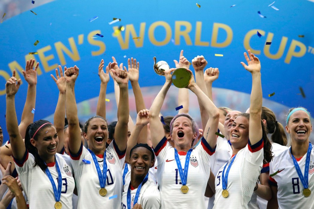 美國隊贏得2019年女足世界盃冠軍。 圖／美聯社