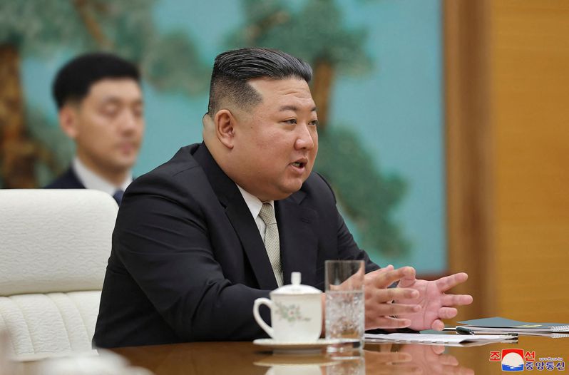 北韓領導人金正恩。法新社