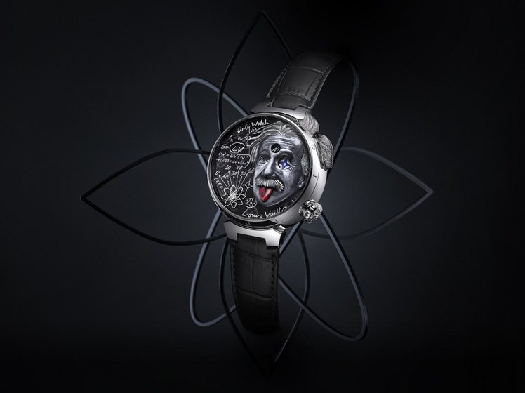 路易威登打造Tambour Einstein Automata腕表響應Only Watch慈善拍賣活動。圖／路易威登提供