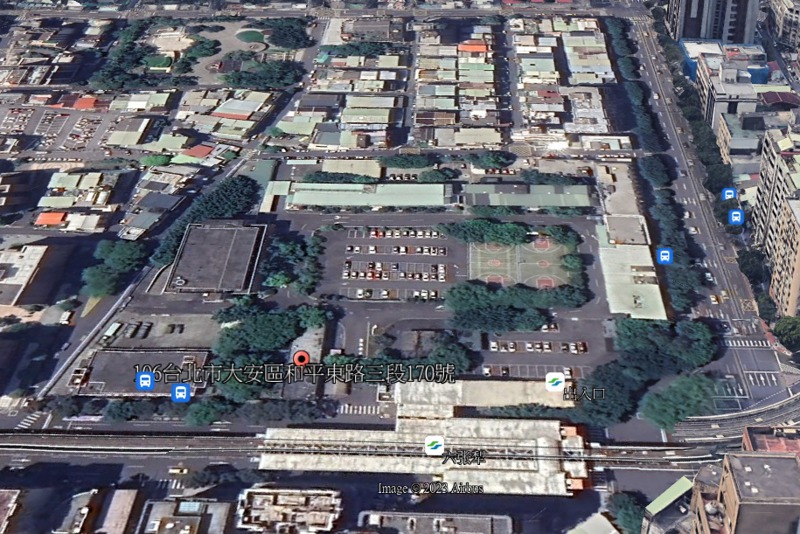 北市基信營區曾是中共亟欲情蒐的要地。圖／取自Google Earth