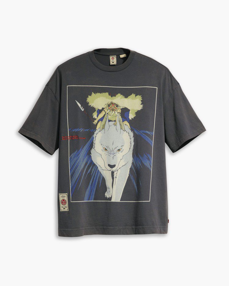 Levi's® X Princess Mononoke聯名系列短袖T恤，2,900元。圖／Levi’s®提供