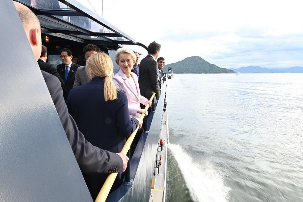 今年在廣島舉行的G7高峰會，邀請了各國貴賓搭乘體驗「SEA SPICA」，欣賞瀨...