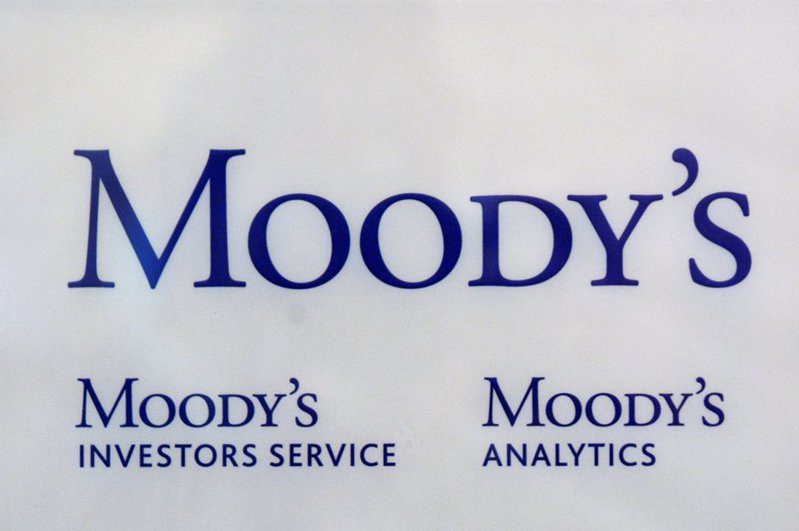 信評機構穆迪（Moody's）。 （路透）