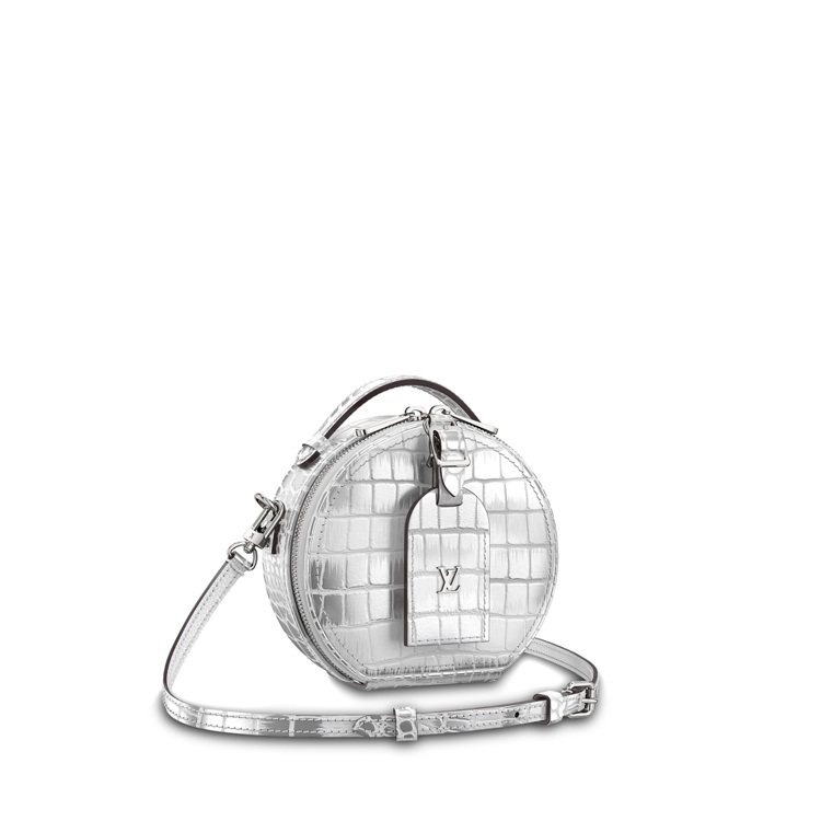 銀白極光Mini Boîte Chapeau包，42萬4,000元。圖／路易威登提供