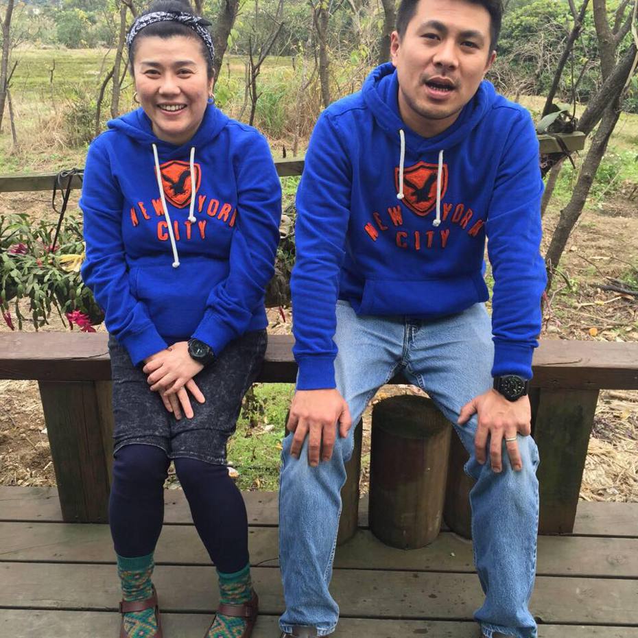 林美秀(左)和老公相知相惜，彼此是對方的摯友。圖／摘自臉書