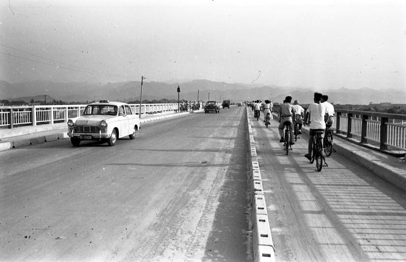 1961年8月16日，中正橋改建完成開放雙線通車。圖／聯合報系資料照片