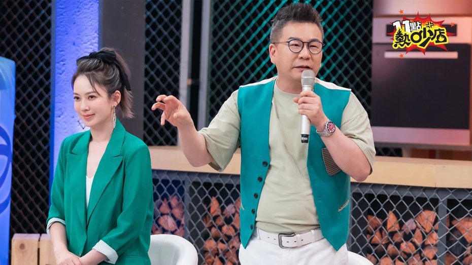沈玉琳(右)自嘲曾為了拓廣娛樂尺度，創下台灣綜藝史上最高罰款紀錄。圖／TVBS提供